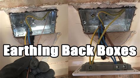 how to earth metal back box|wiring back box with earth.